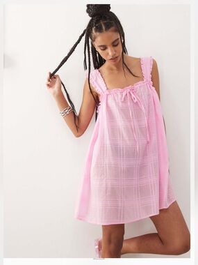 ASOS pink beach dress